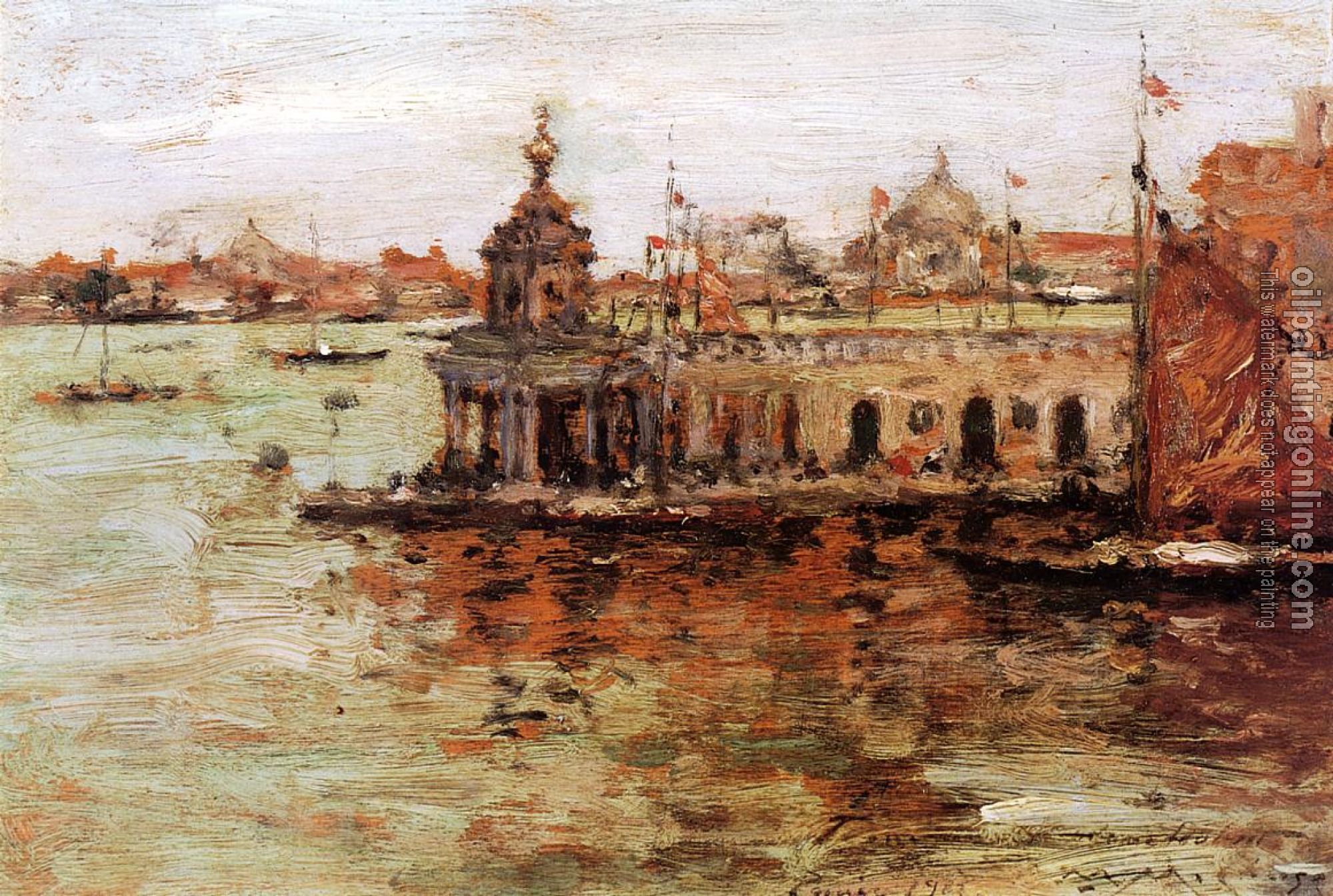 Chase, William Merritt - Venice View of the Navy_Arsenal